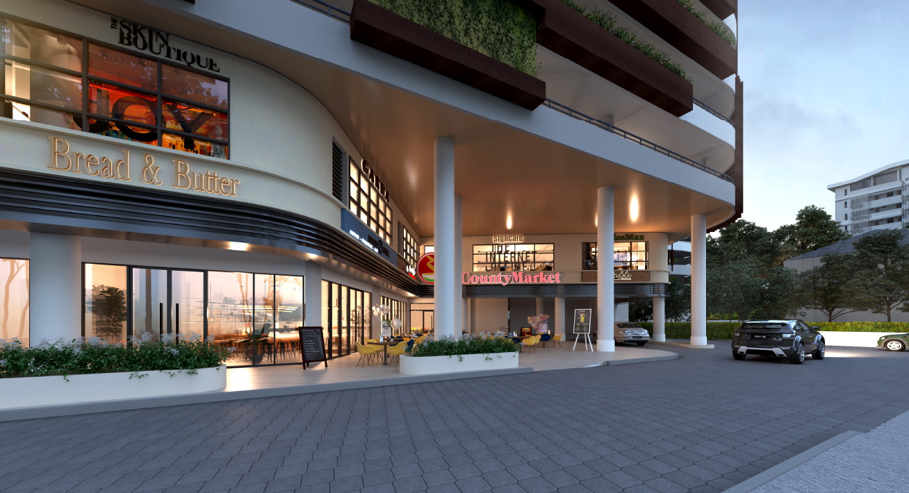 Render of LikasVue retail shoplot