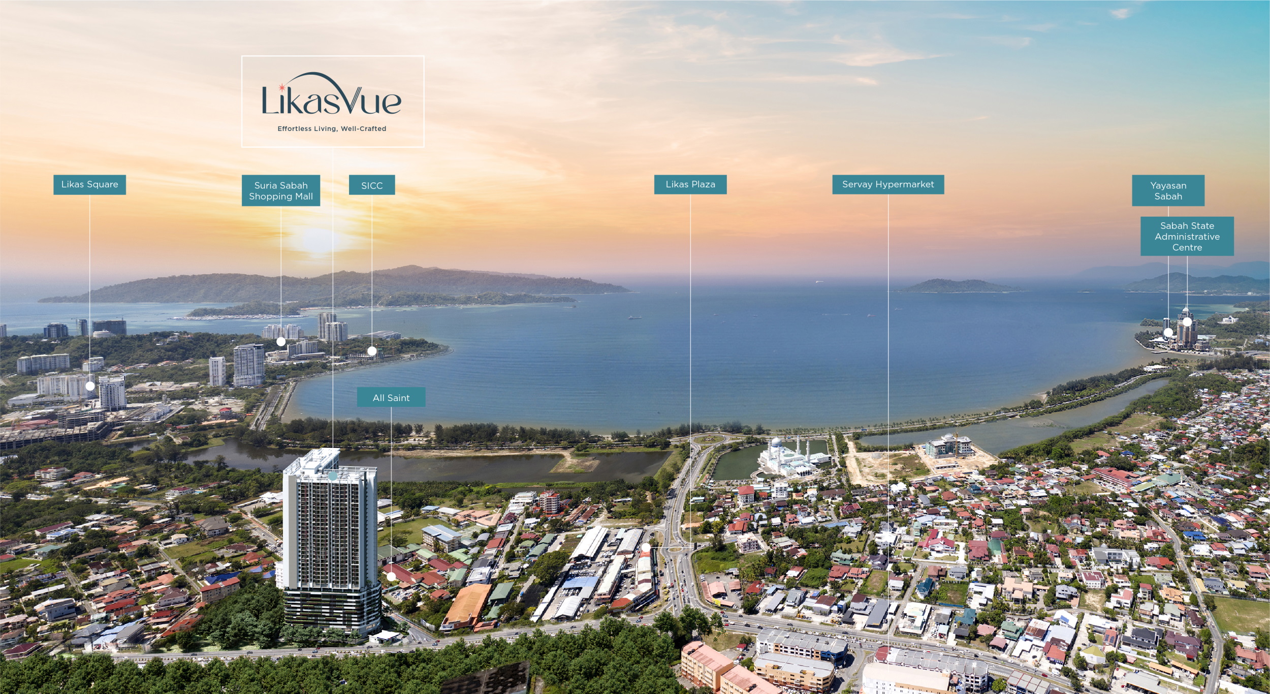 Surrounding amenities of LikasVue, Kota Kinabalu